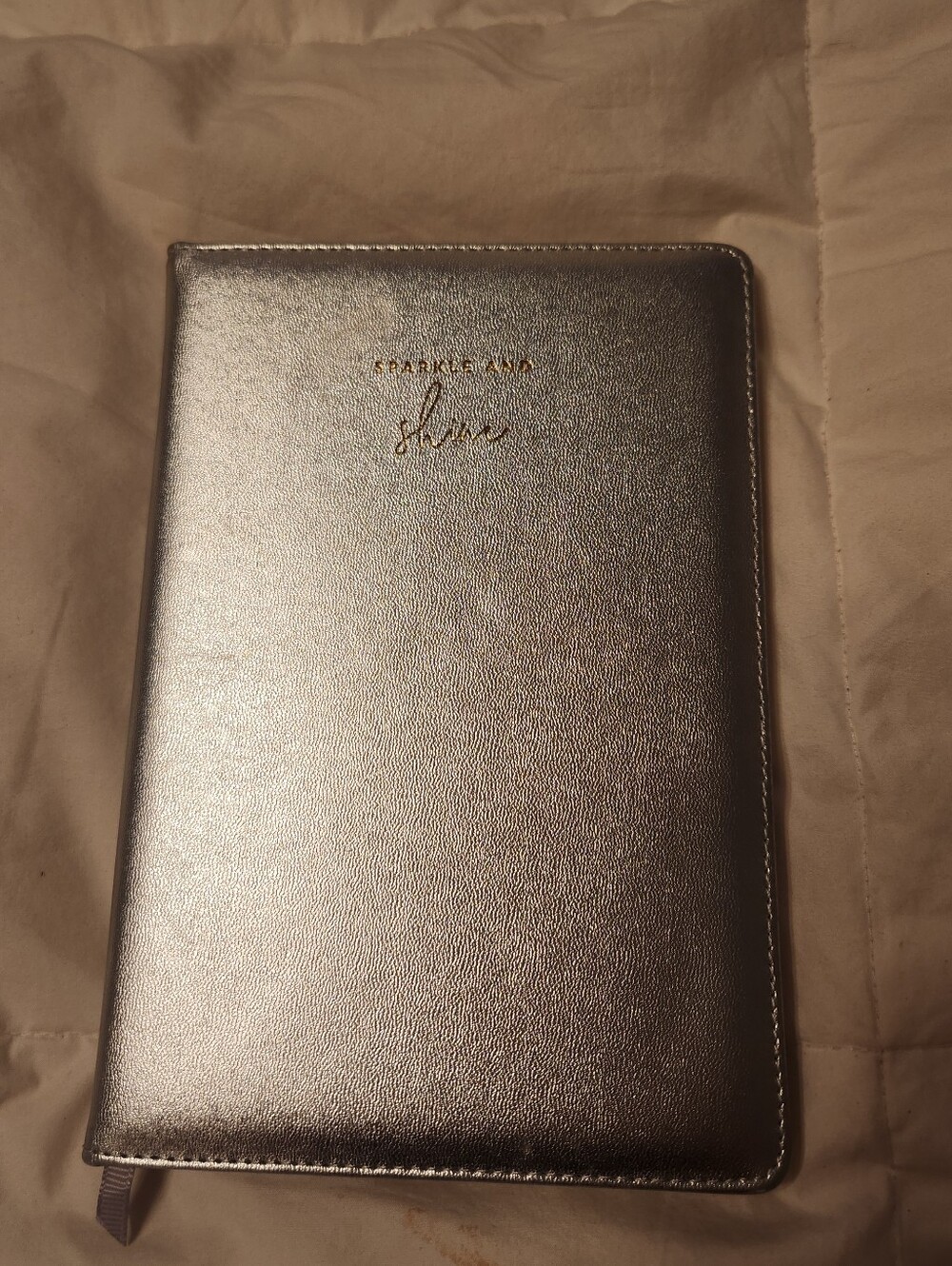 Silver Metallic Sparkle & Shine Journal - Notebook